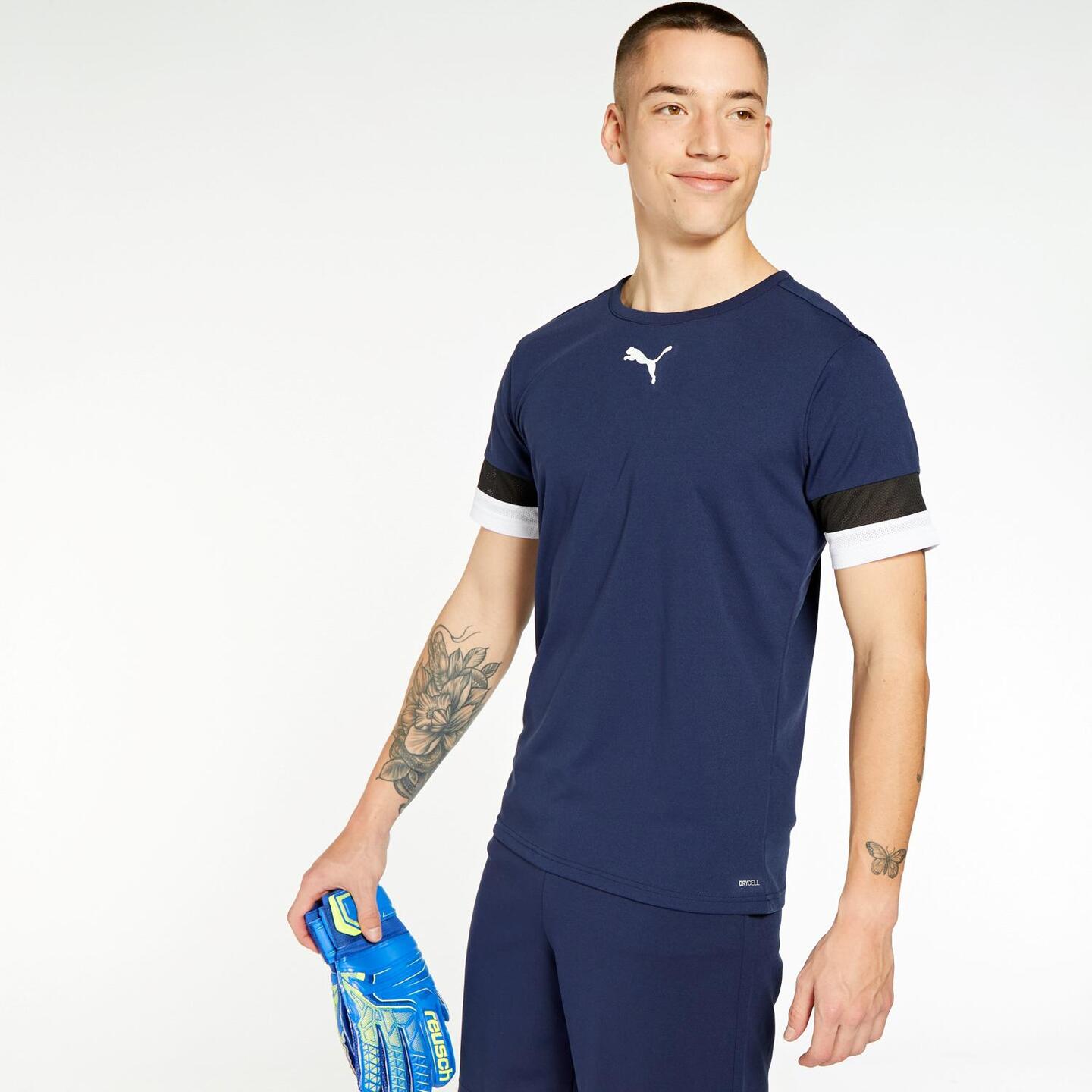 Puma Team Rise - azul - Camiseta Fútbol Hombre