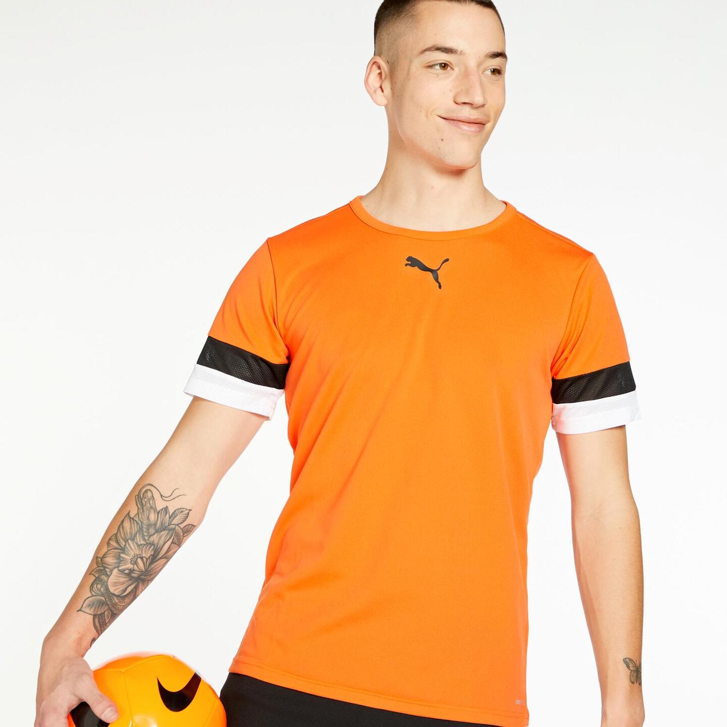 Puma Team Rise Naranja Camiseta Futbol Hombre Sprinter