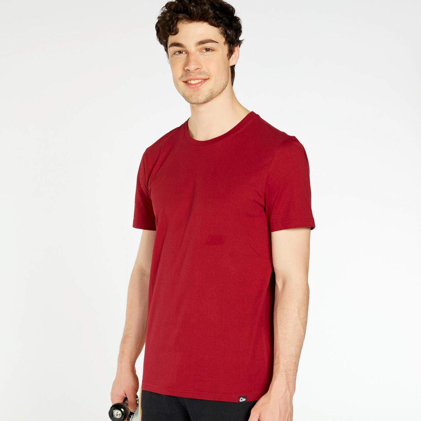 Camiseta Basica Up Rojo Camiseta Algodon Hombre Sprinter