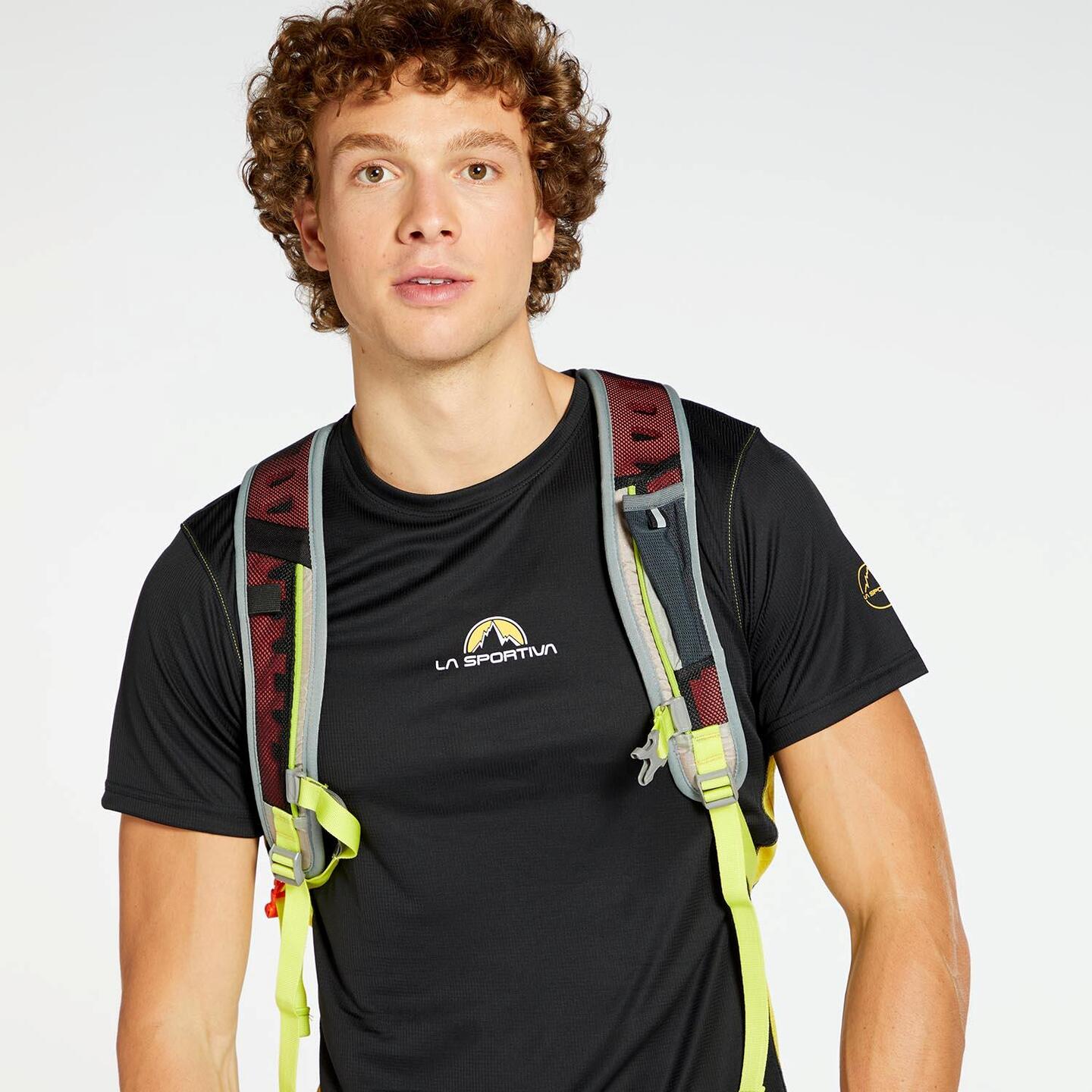 La Sportiva Footstep Negro Camiseta Montana Hombre Sprinter MKP