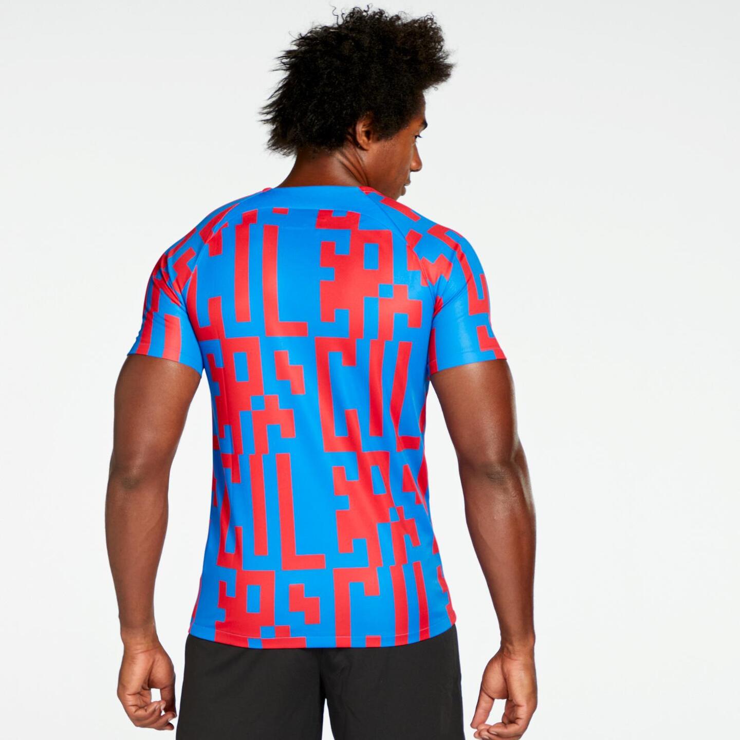 Camiseta Barcelona Entrenamiento Azul Hombre Sprinter