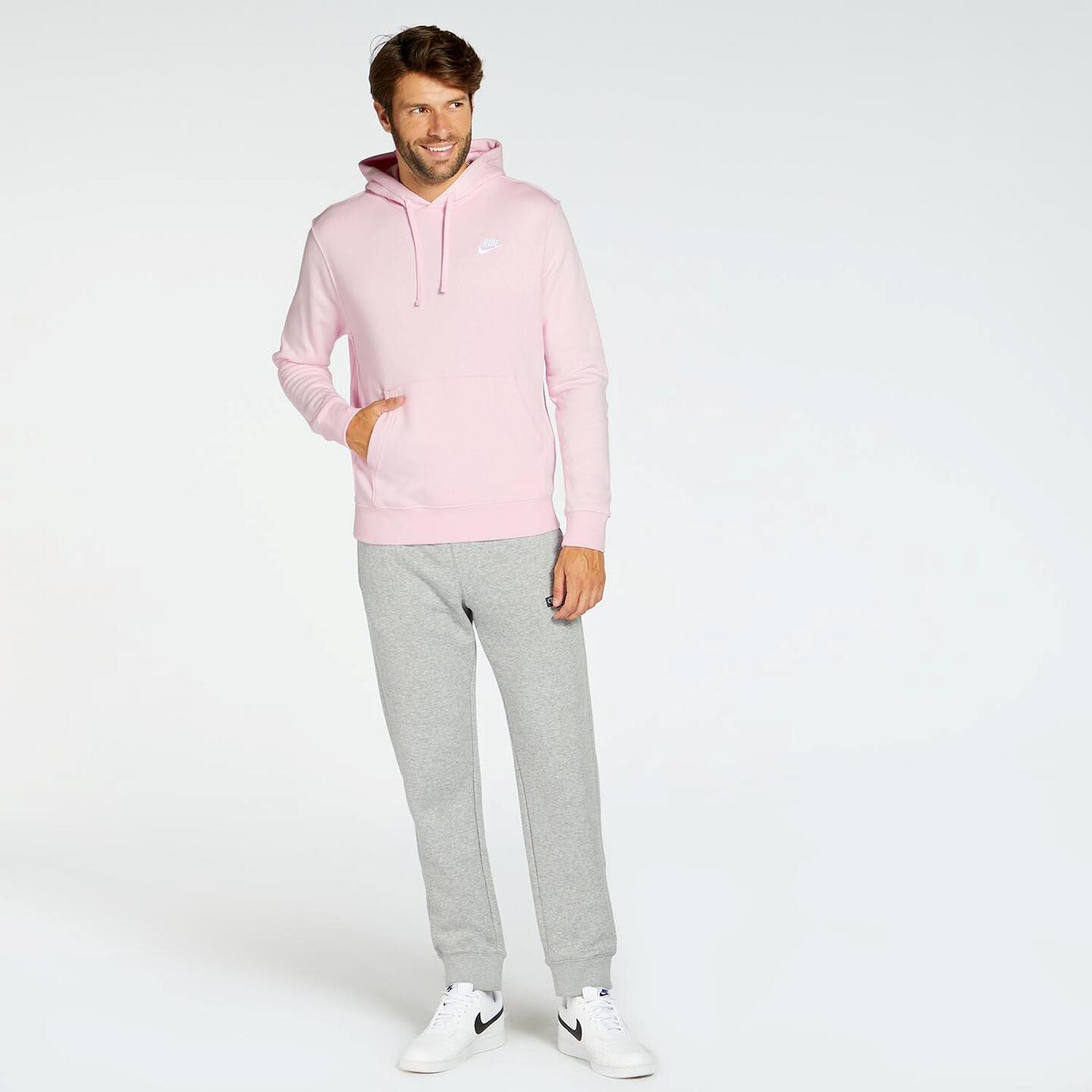 Nike Club - rosa - Sweatshirt Capuz Homem