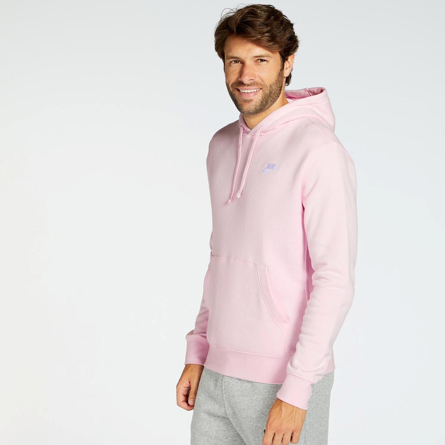 Sudadera nike rosa hombre online