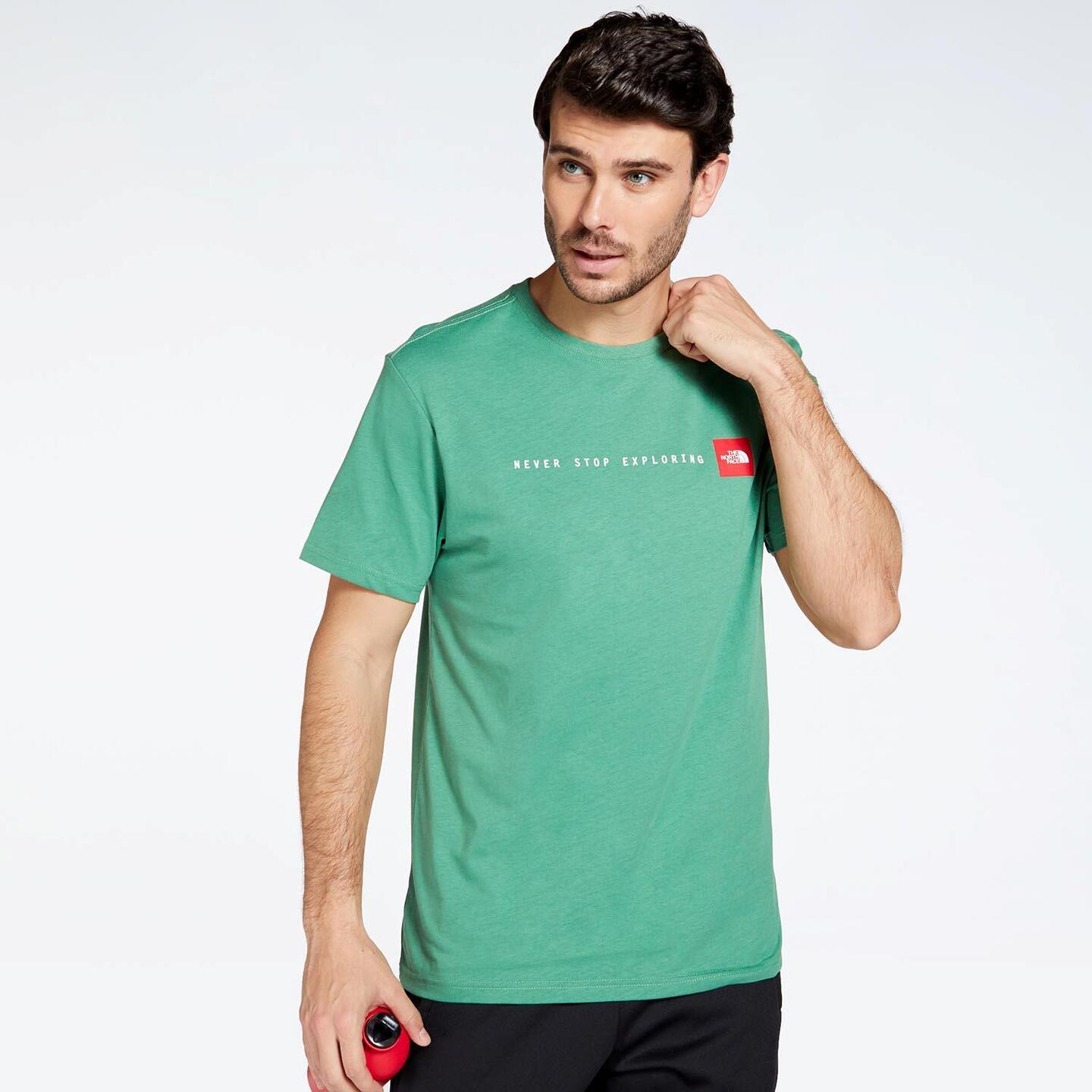 The North Face Never Stop Exploring - verde - T-shirt Montanha Homem