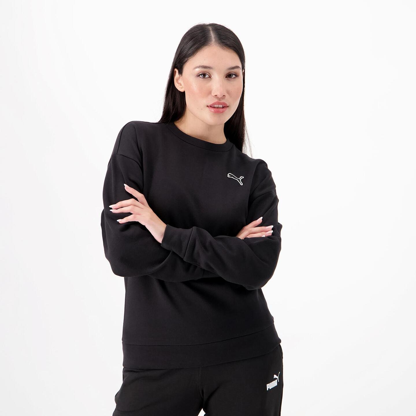 Puma Provisional Negro Sudadera Mujer Sprinter