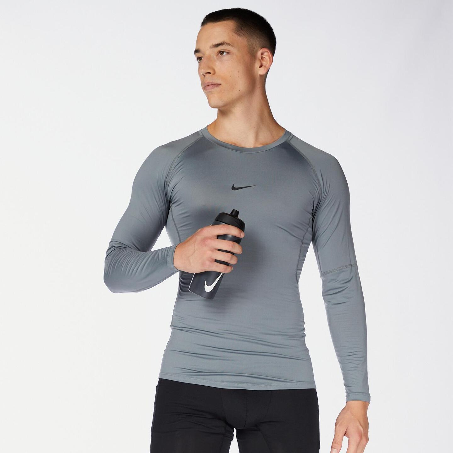 Nike Pro Dri-fit - gris - Camiseta Compresión Hombre