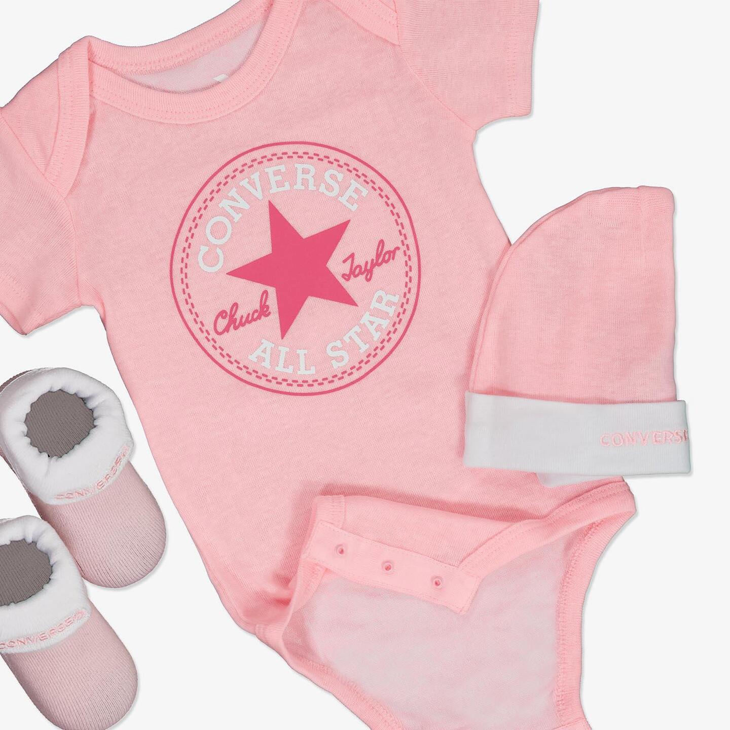 Converse rosas bebe best sale