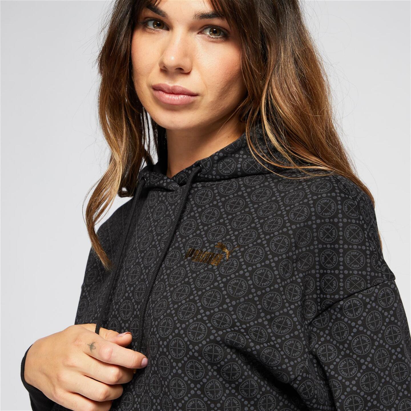 Puma Power Logo Love - negro - Sudadera Capucha Mujer