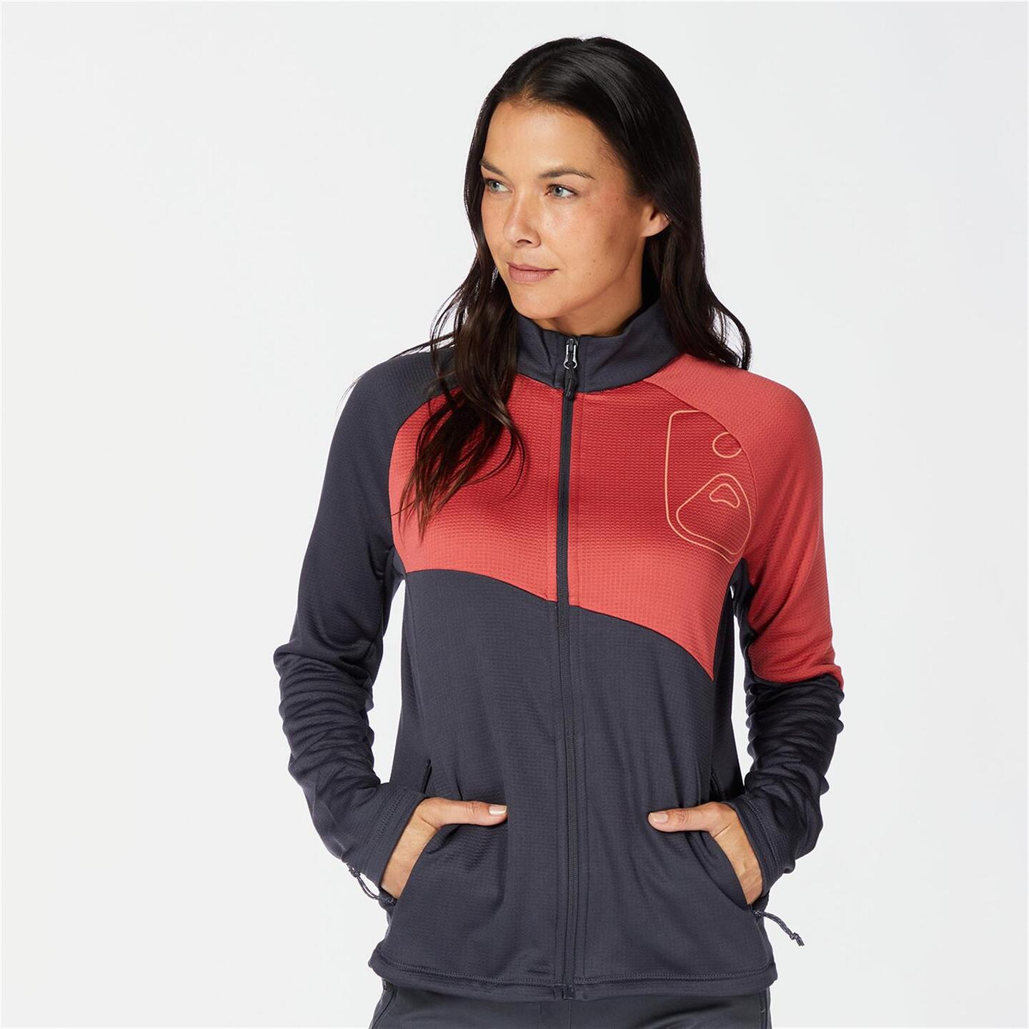 Boriken Sport Gris Chaqueta Polar Mujer Sprinter
