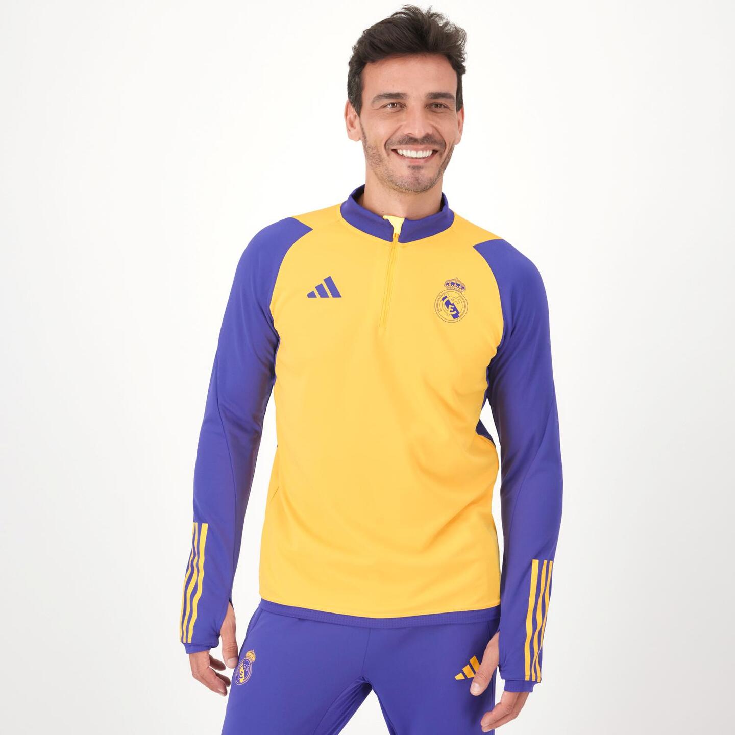 Sudadera R. Madrid Entreno 23/24 - amarillo - Fútbol Hombre