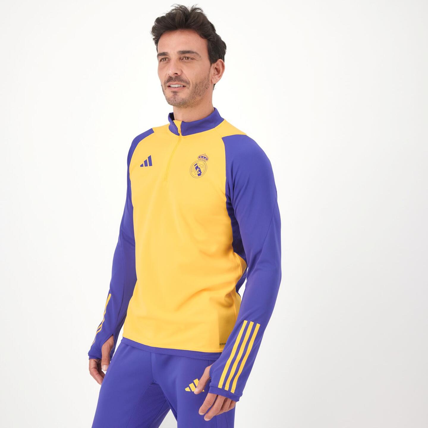 Sudadera R. Madrid Entreno 23/24 - amarillo - Fútbol Hombre