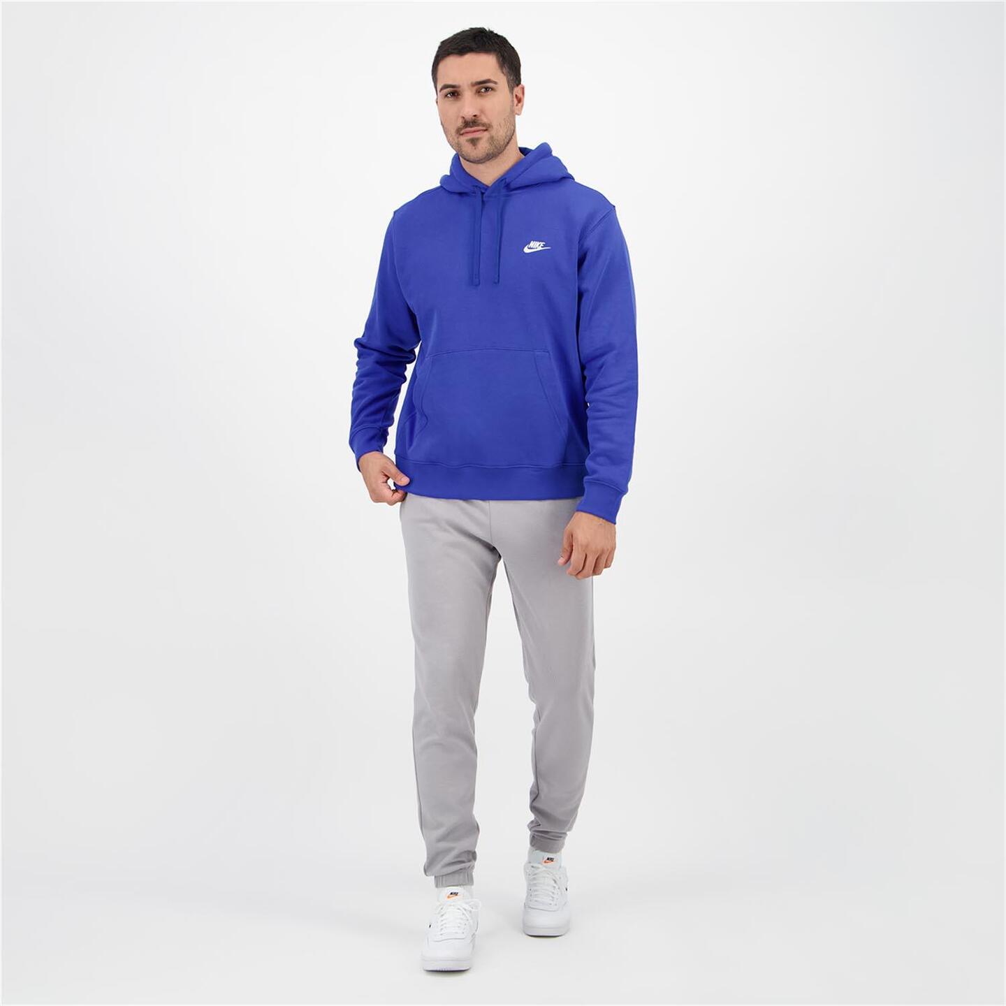 Nike Club - azul - Sudadera Capucha Hombre