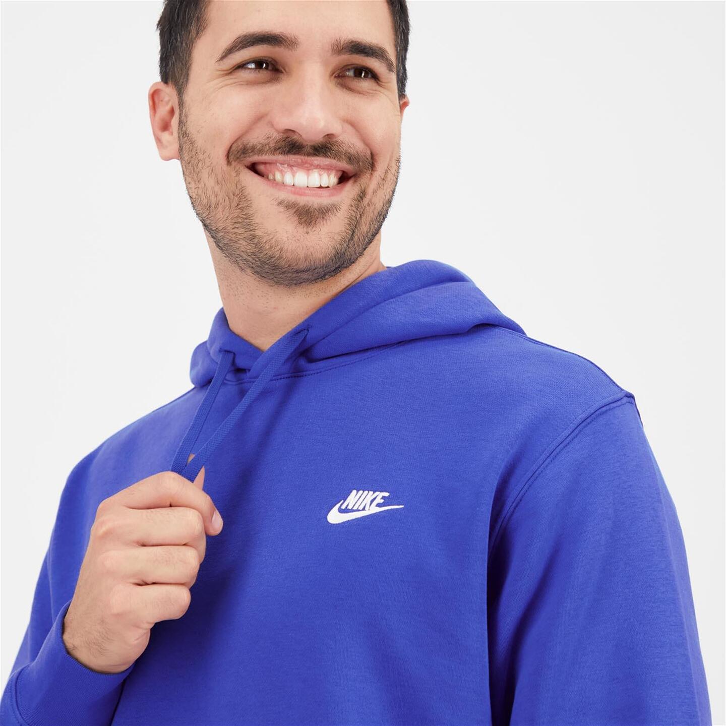 Nike Club - azul - Sweatshirt Capuz Homem