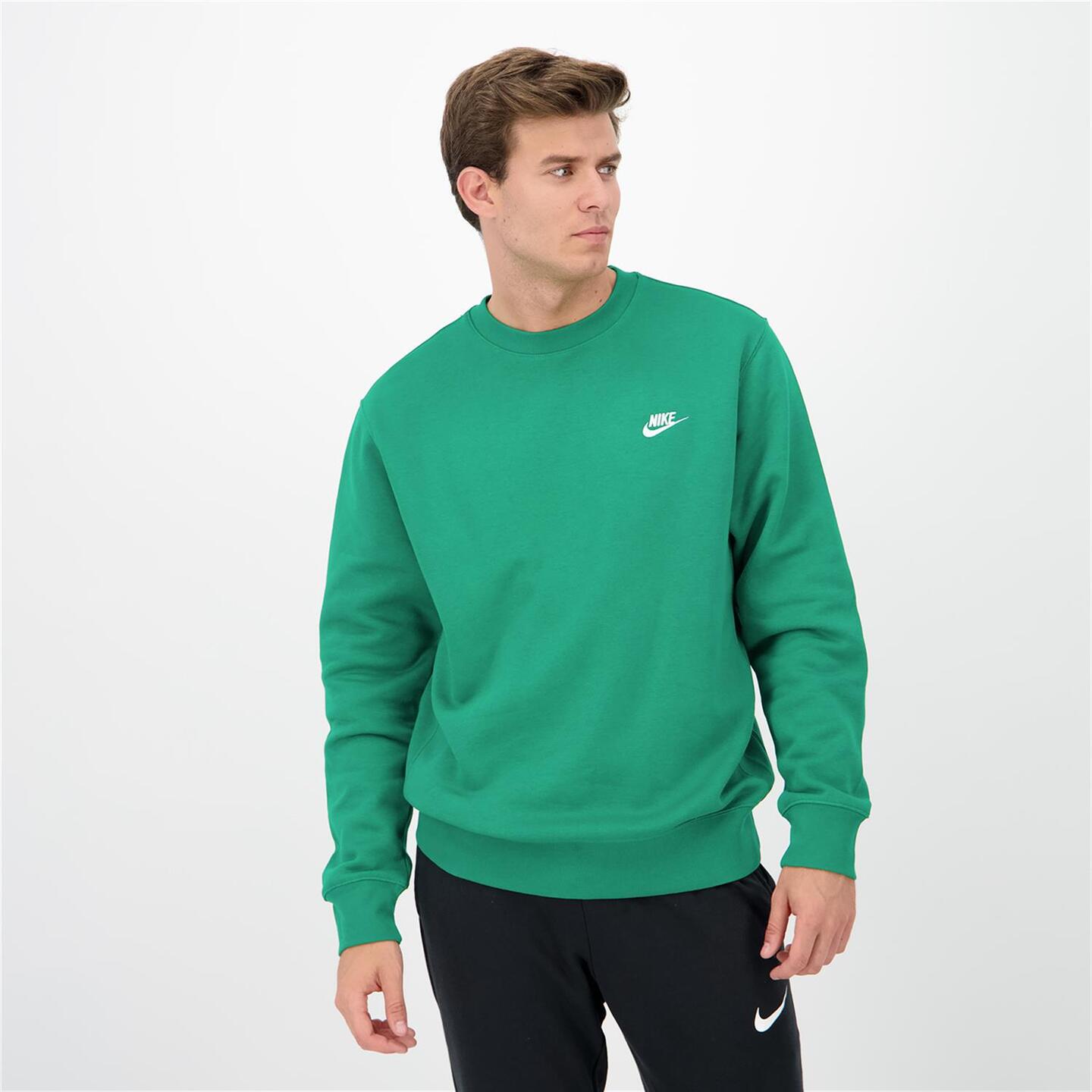 Nike Club - verde - Sweat Homem