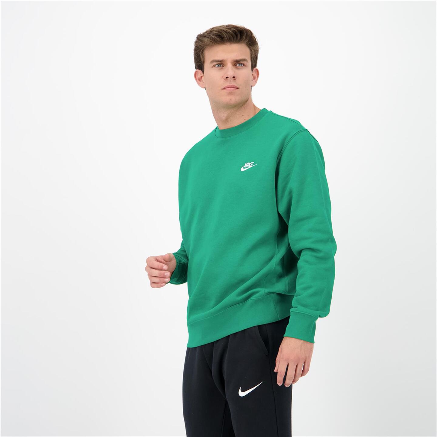 Nike Club - verde - Sweat Homem