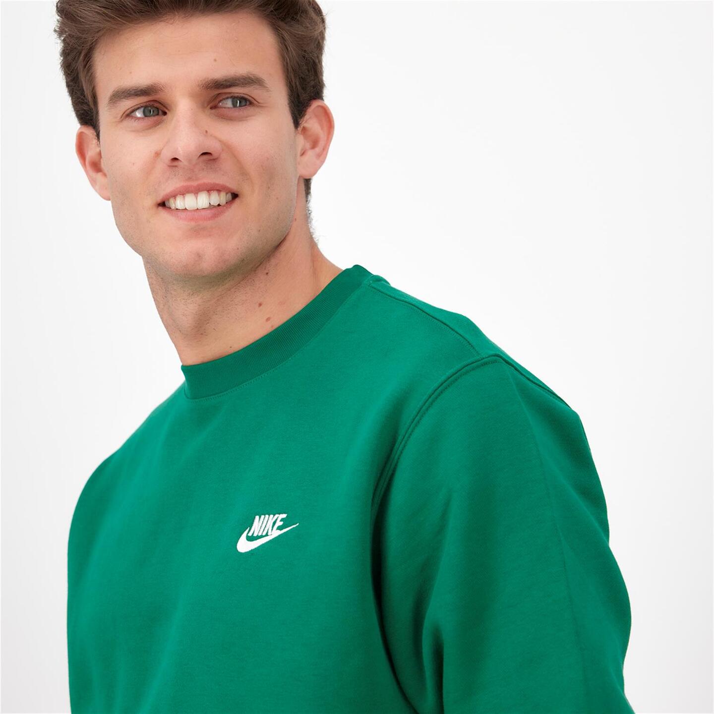 Nike Club - verde - Sweat Homem