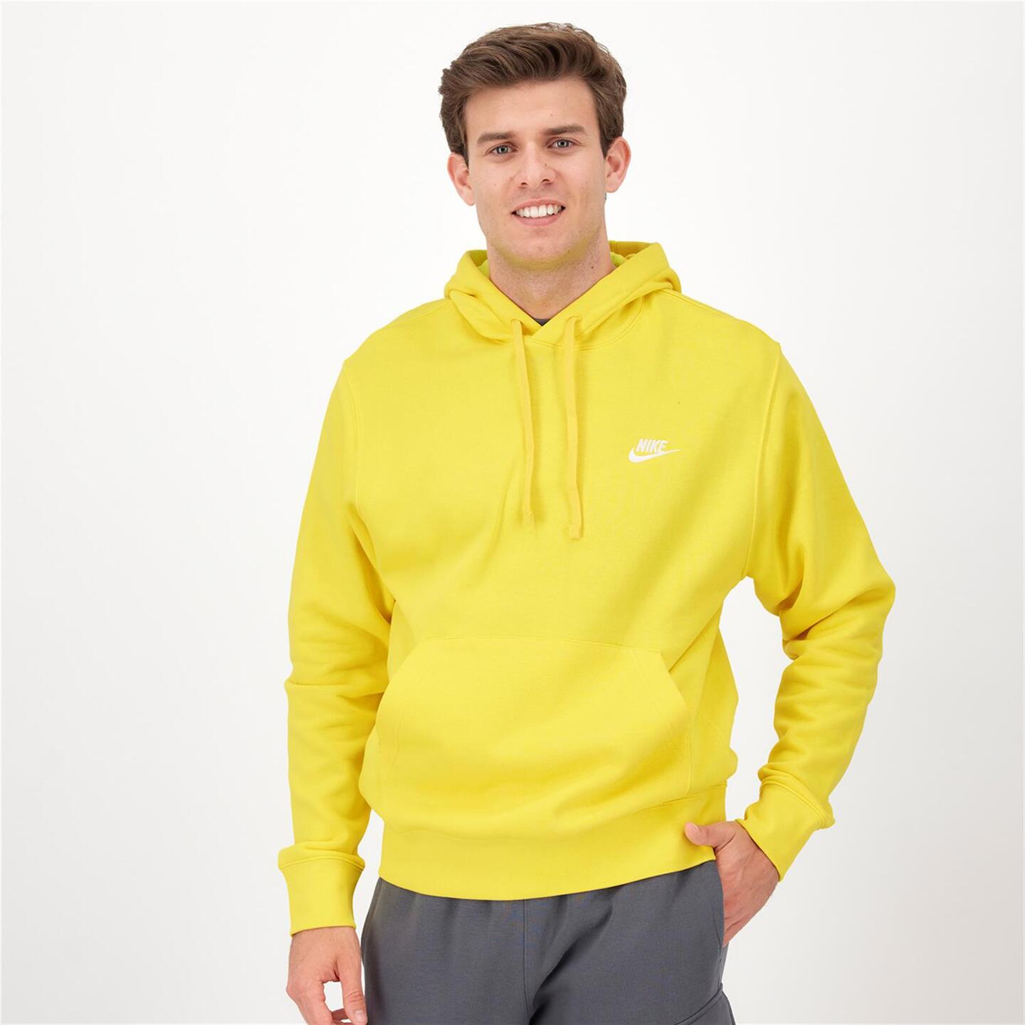 Nike Club - amarillo - Sweatshirt Capuz Homem