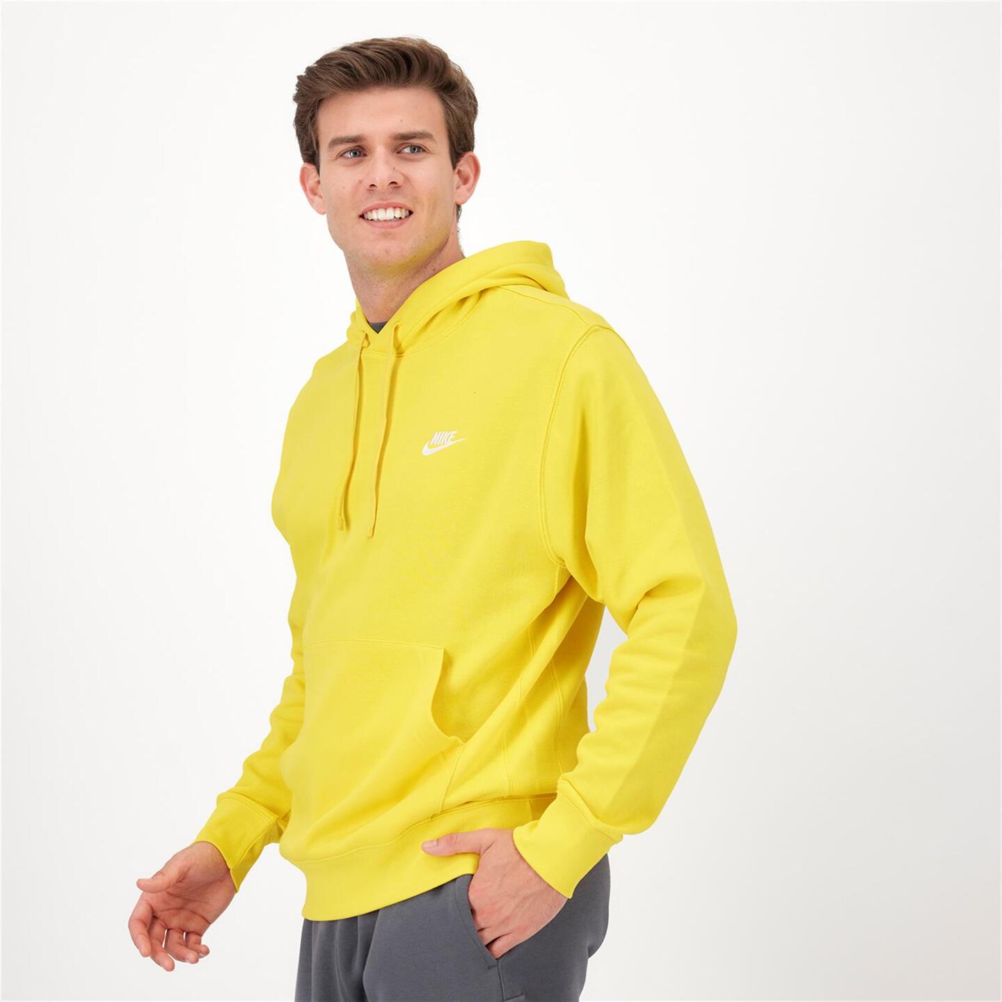 Nike Club - amarillo - Sweatshirt Capuz Homem