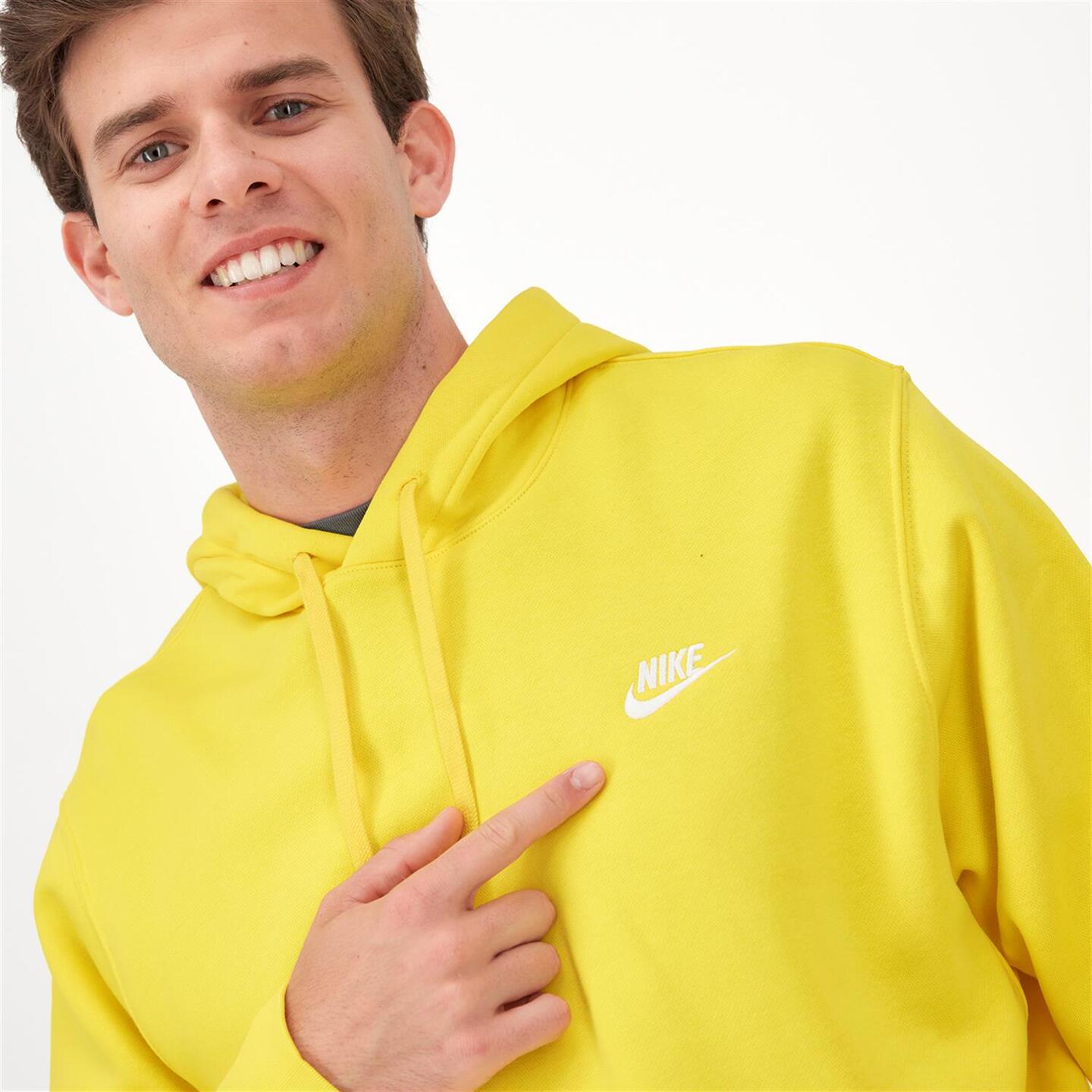 Nike Club - amarillo - Sweatshirt Capuz Homem