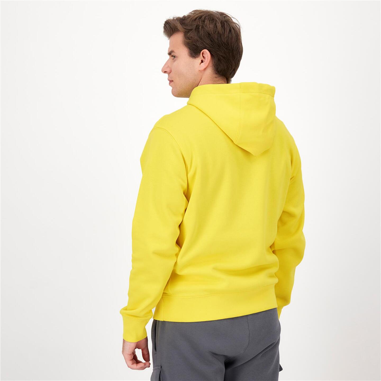 Nike Club - amarillo - Sudadera Capucha Hombre