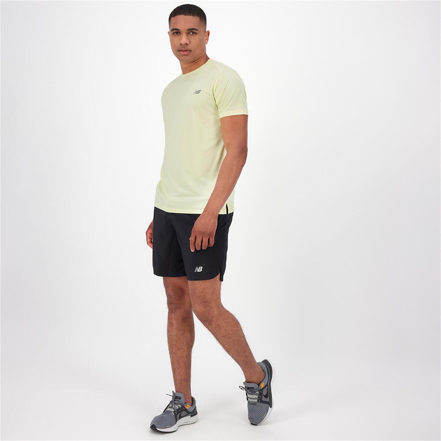 New Balance Performance - blanco - Camiseta Running Hombre