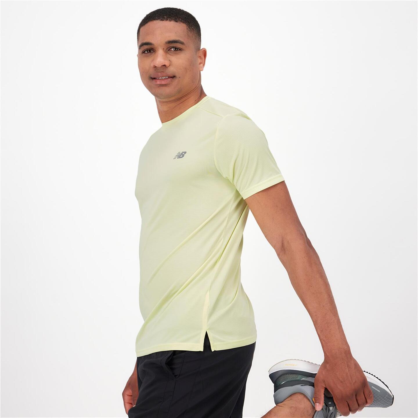 New Balance Performance - blanco - Camiseta Running Hombre