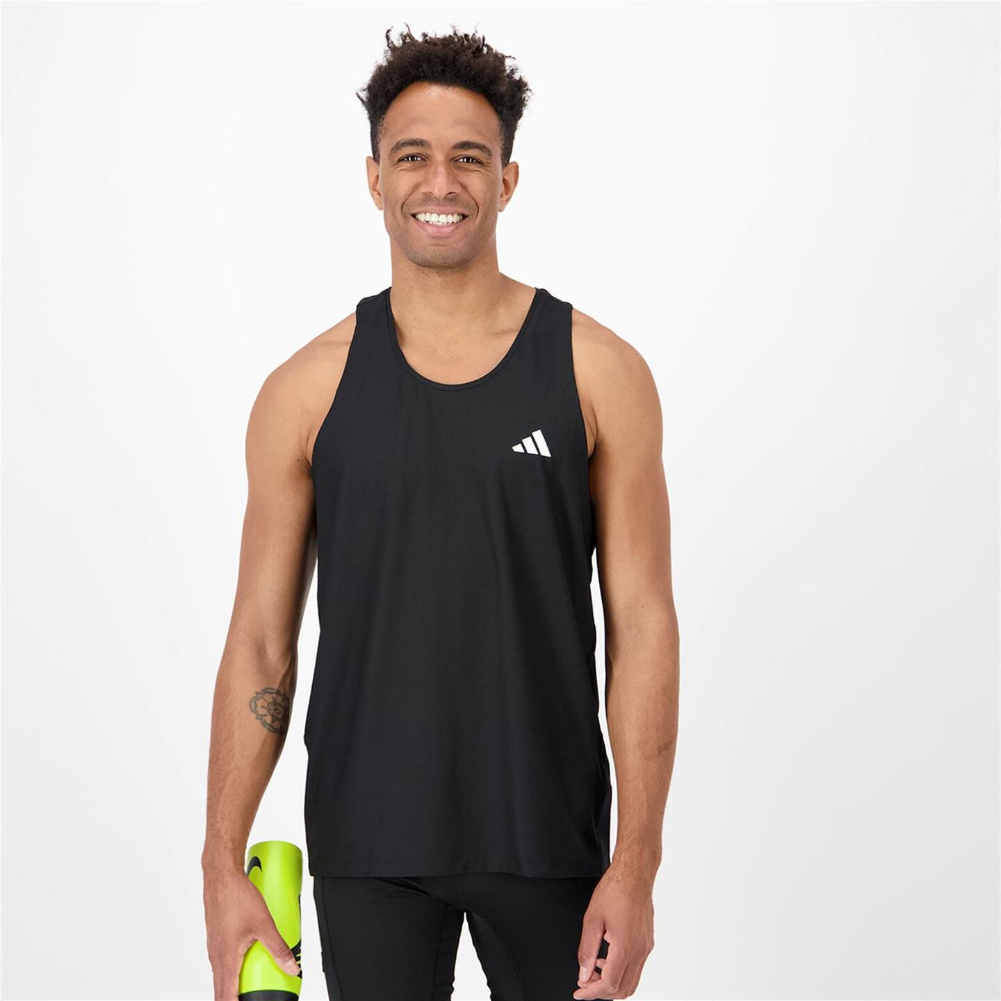 Camiseta adidas Negro Camiseta Running Hombre Sprinter