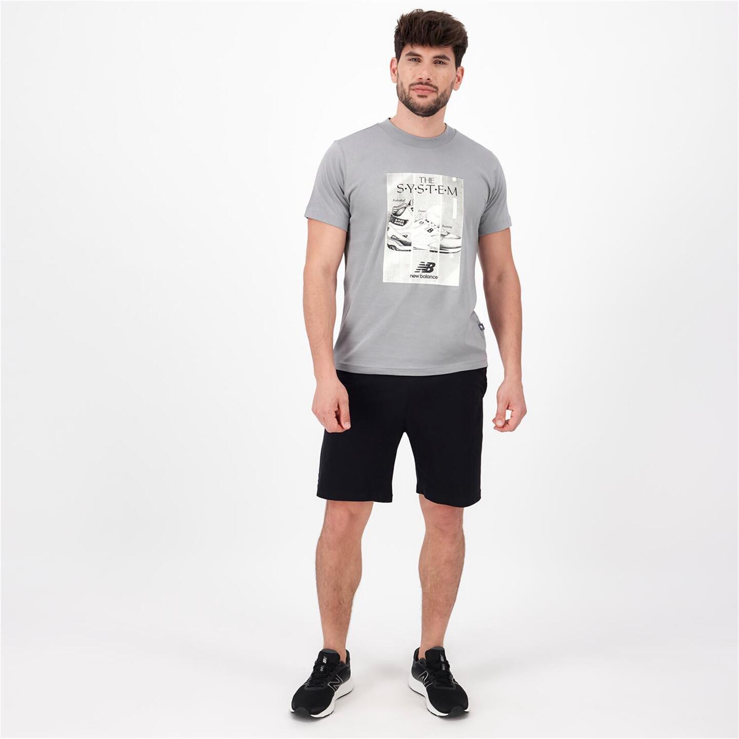 New Balance Poster - gris - Camiseta Hombre