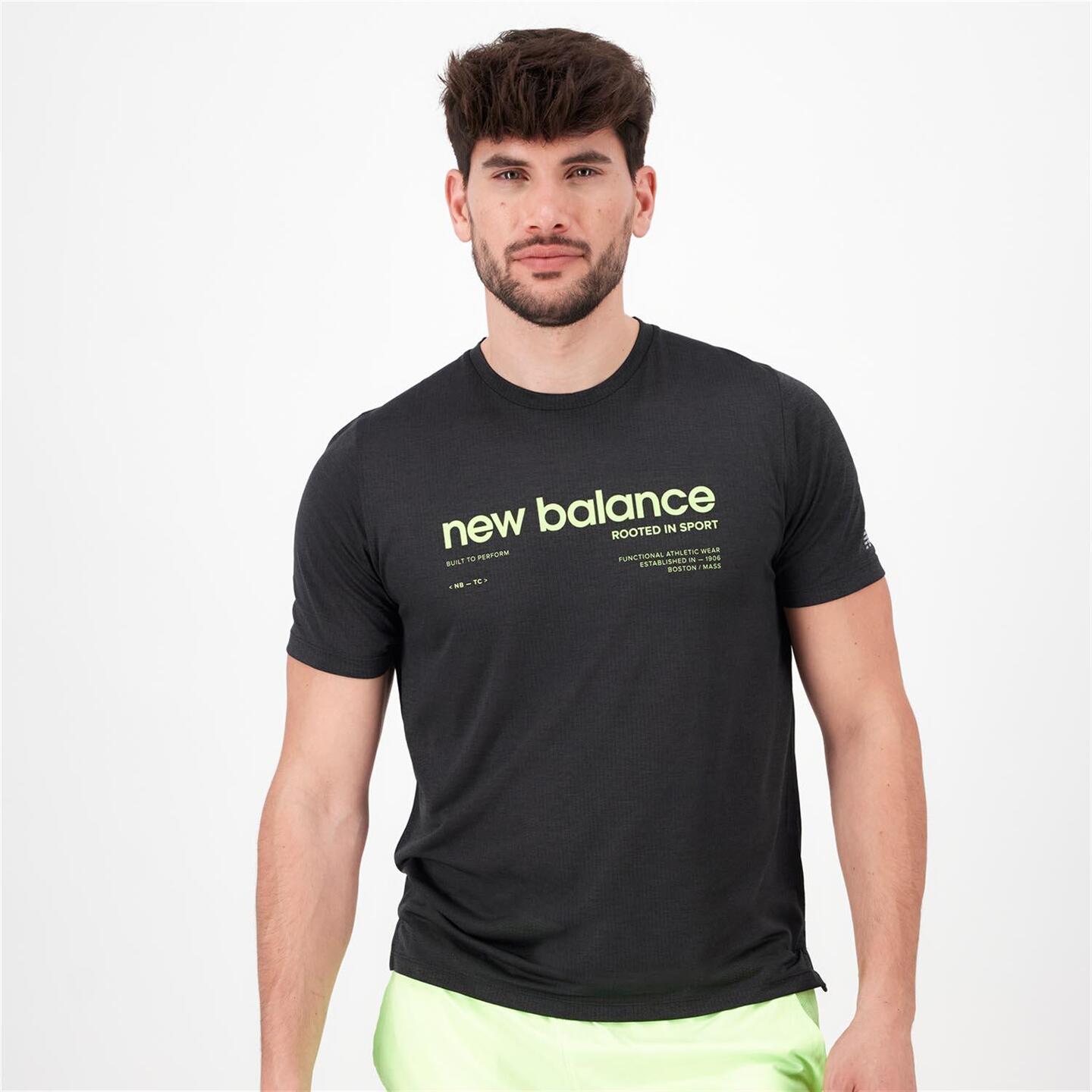 New Balance Performance - negro - Camiseta Running Hombre