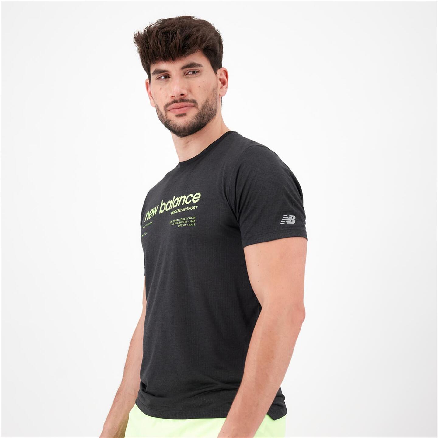 New Balance Performance - negro - Camiseta Running Hombre