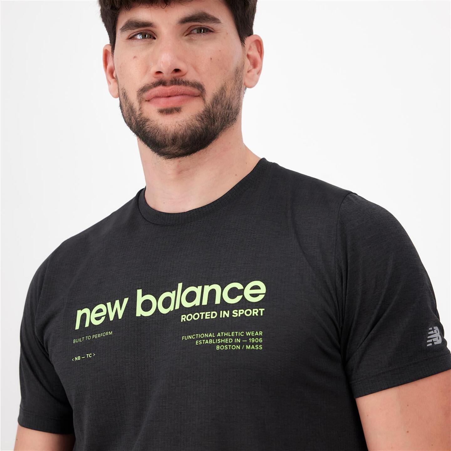 New Balance Performance - negro - Camiseta Running Hombre