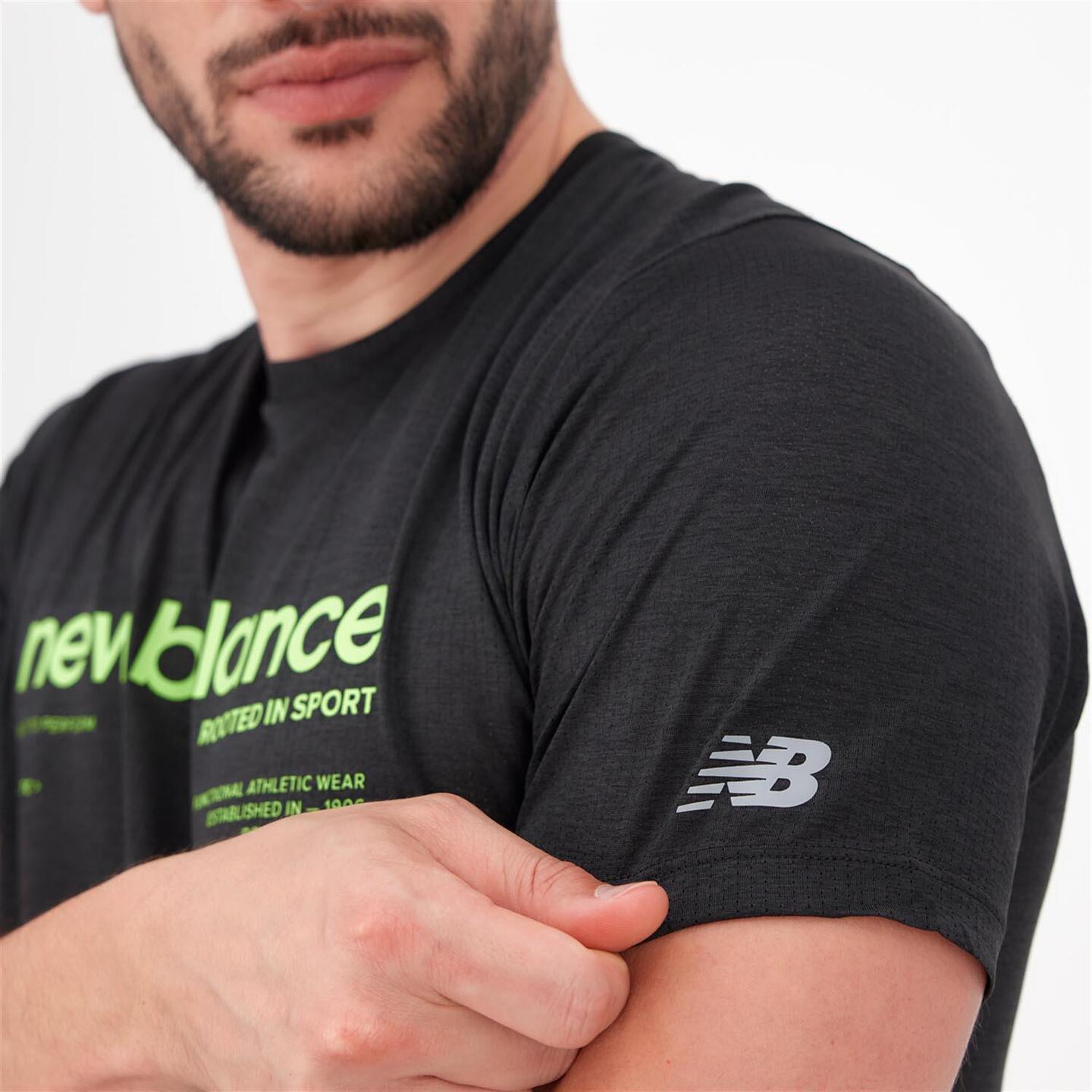 New Balance Performance - negro - Camiseta Running Hombre