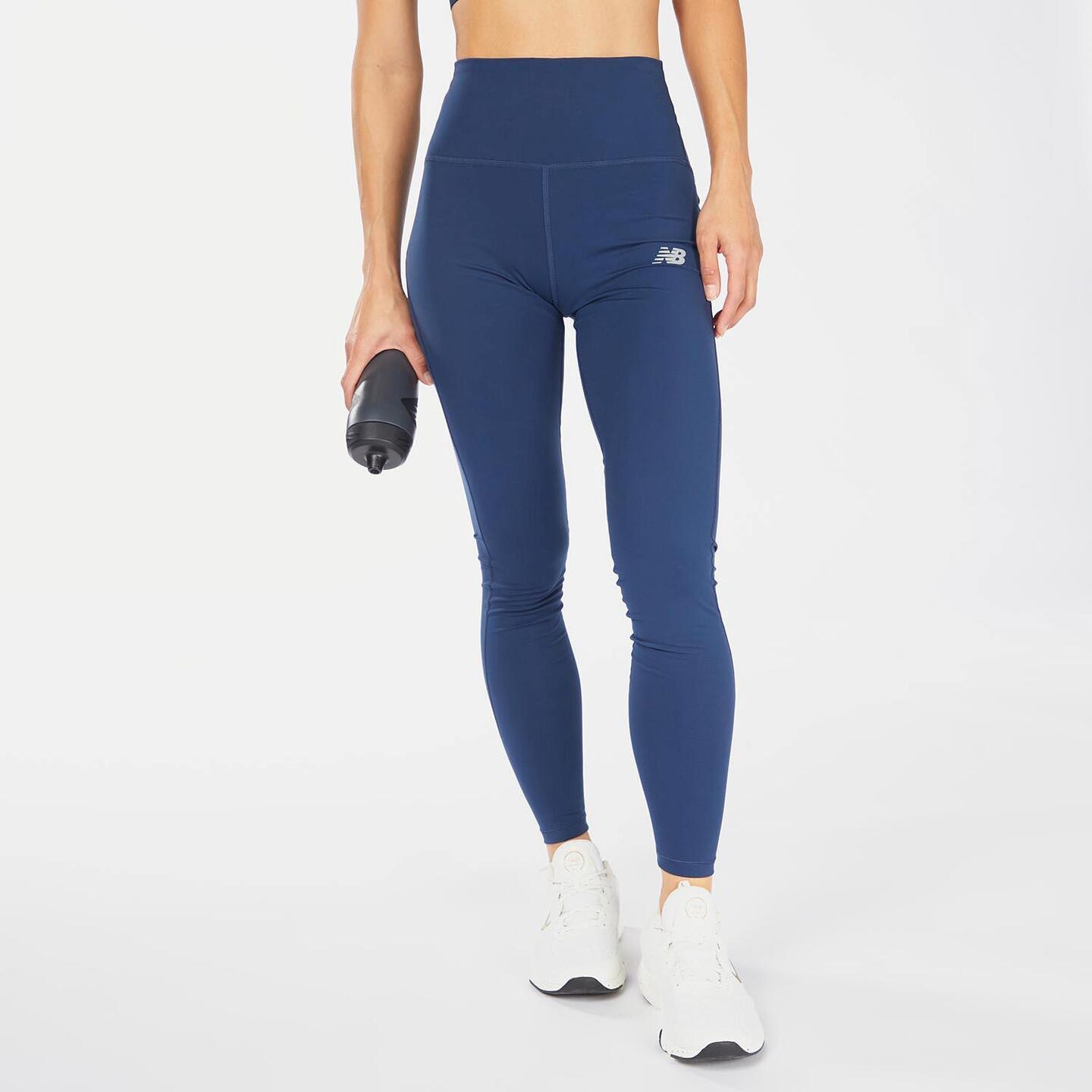 Mallas New Balance - azul - Leggings Running Mujer