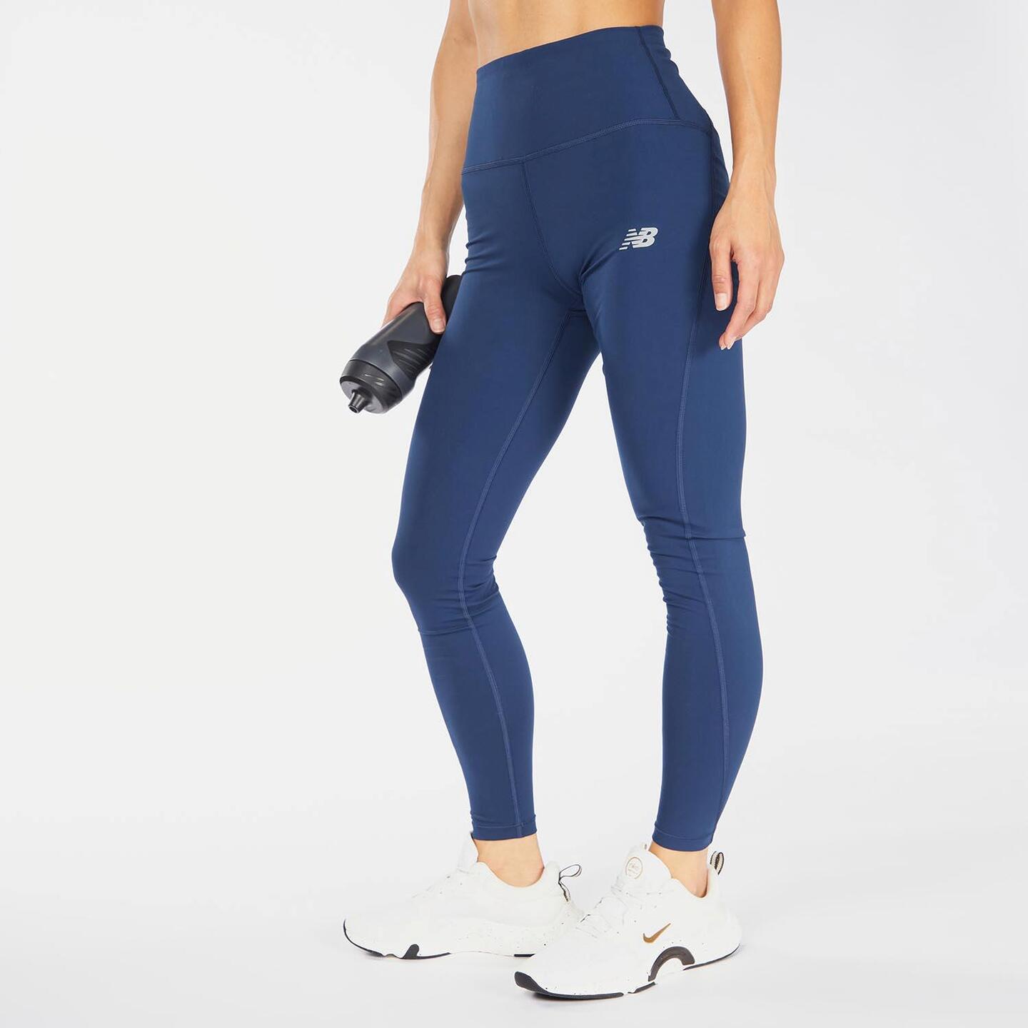 Mallas New Balance - azul - Leggings Running Mujer