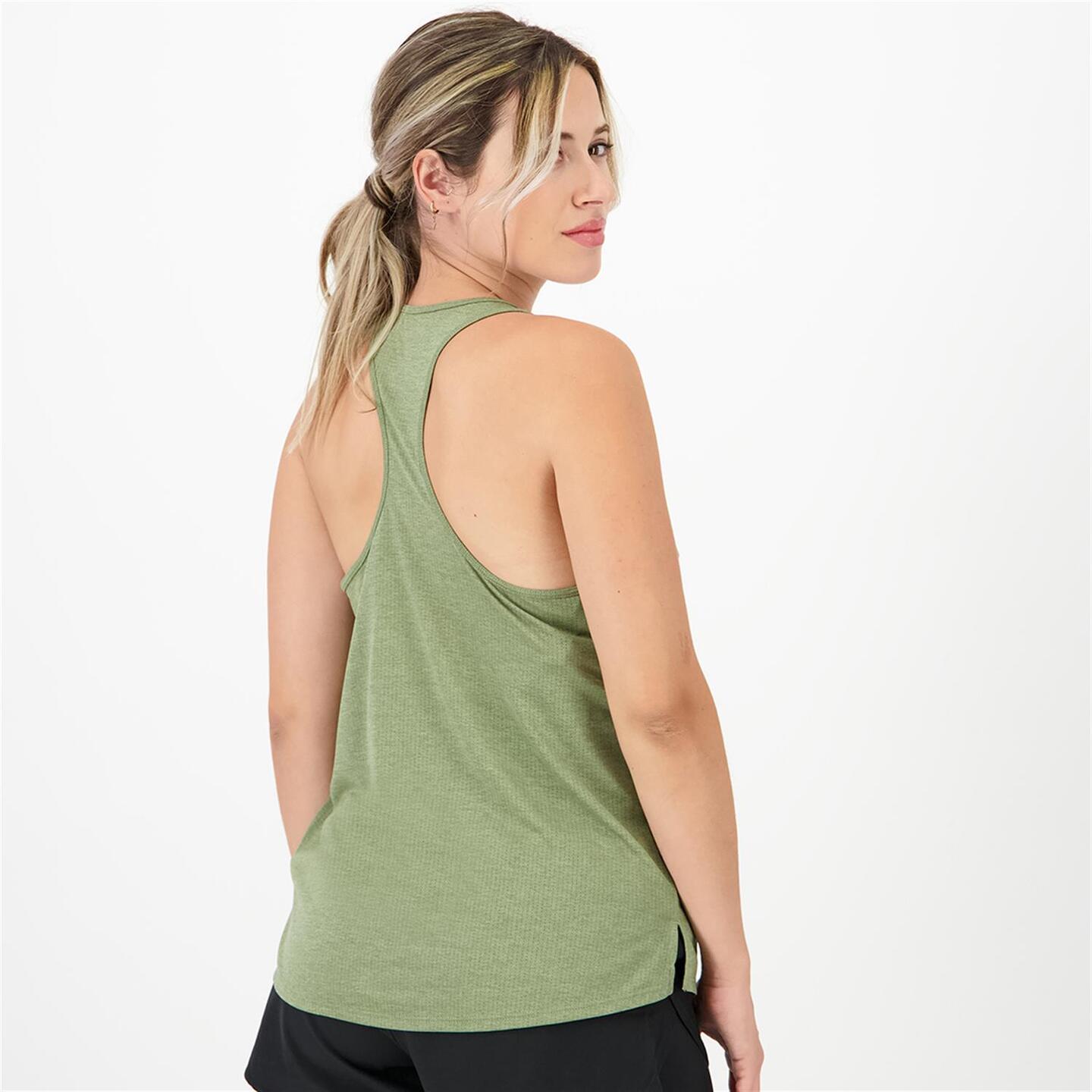 Camiseta New Balance - verde - Camiseta Tirantes Mujer