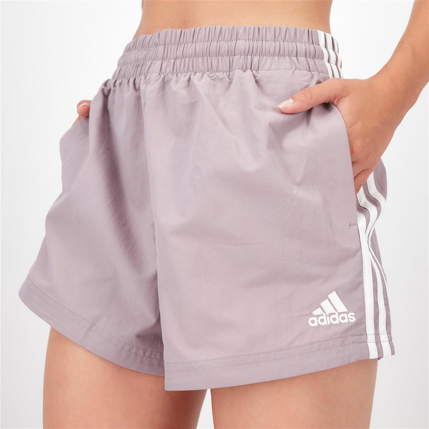 adidas 3s - morado - Pantalón Corto Mujer