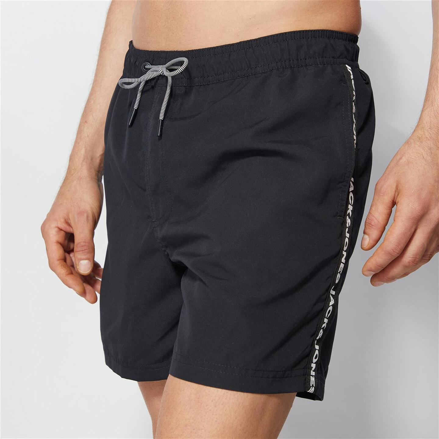 Jack & Jones Tape - negro - Bañador Corto Hombre