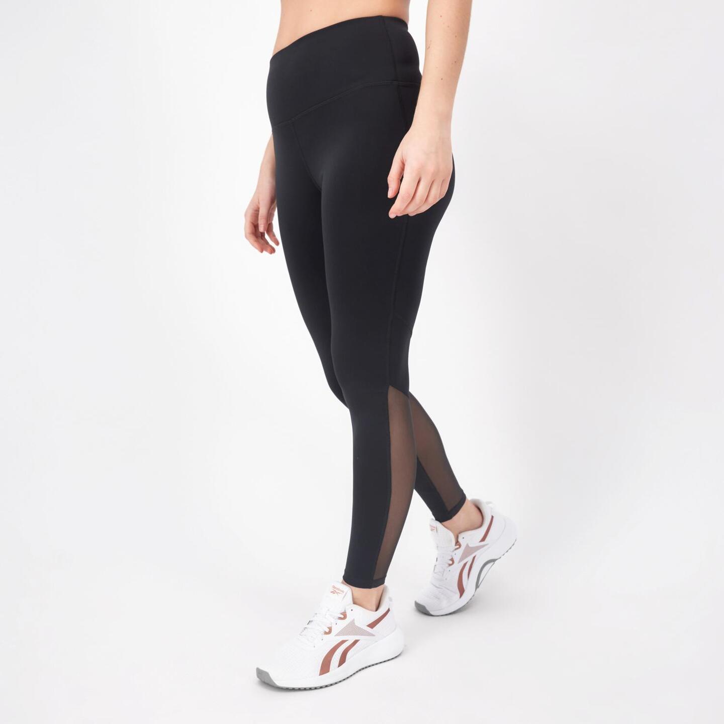 Mallas Reebok - negro - Leggings Transparencias Mujer