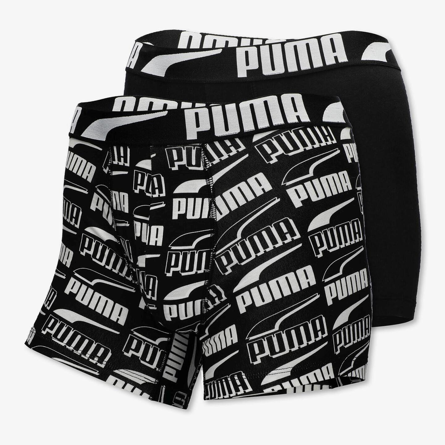 Puma Printed Negro Calzoncillos Boxer Hombre Sprinter