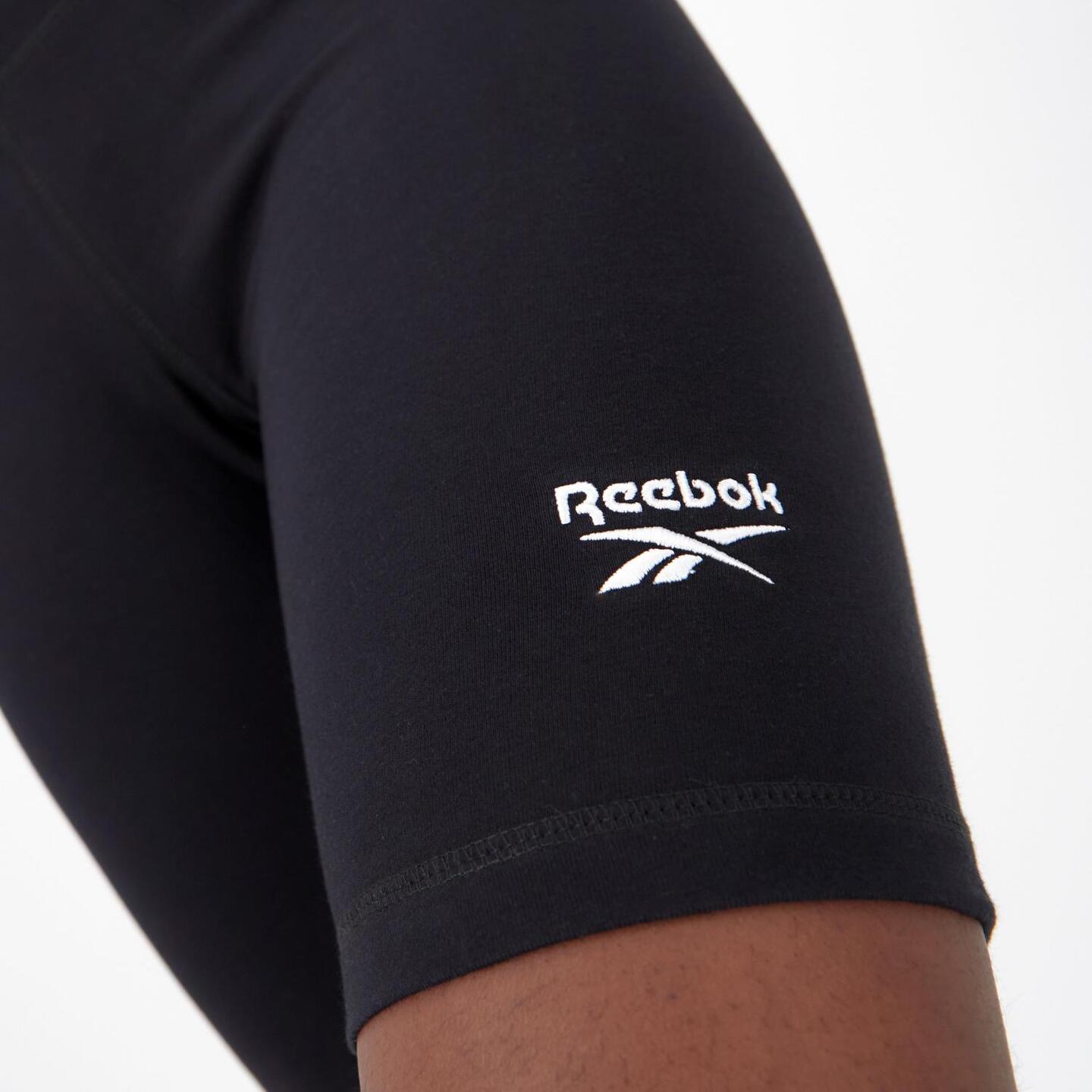 Reebok Small Logo - negro - Mallas Ciclista Mujer