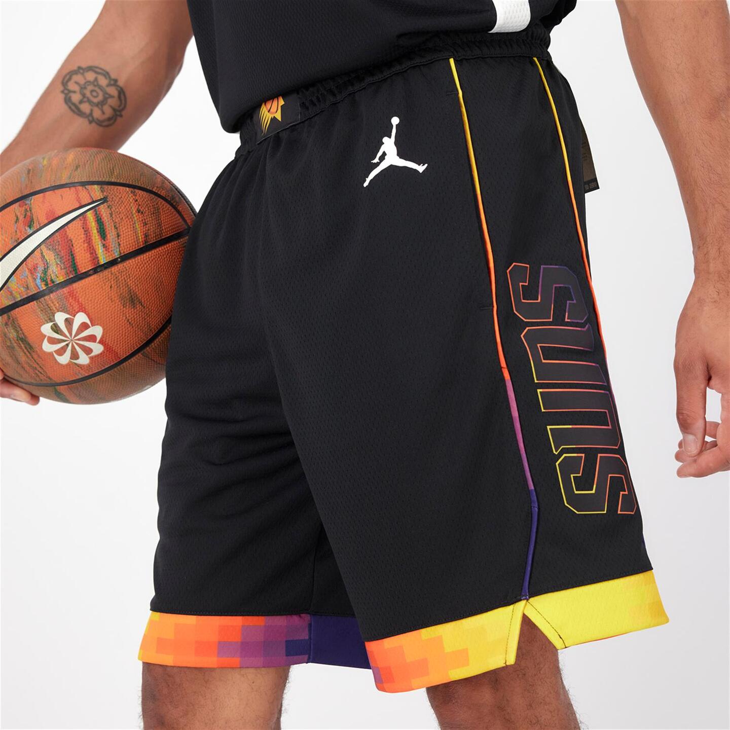 Jordan Phoenix Suns Negro Pantalon Baloncesto Hombre Sprinter