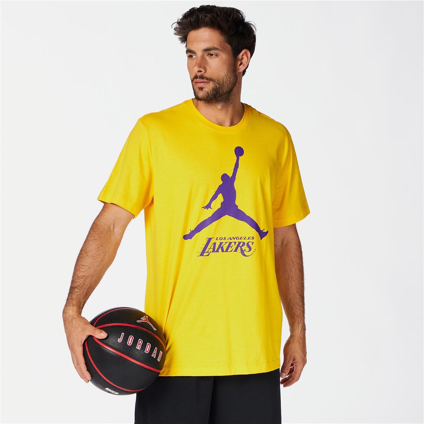 Jordan Lakers - amarillo - Camiseta Baloncesto Hombre