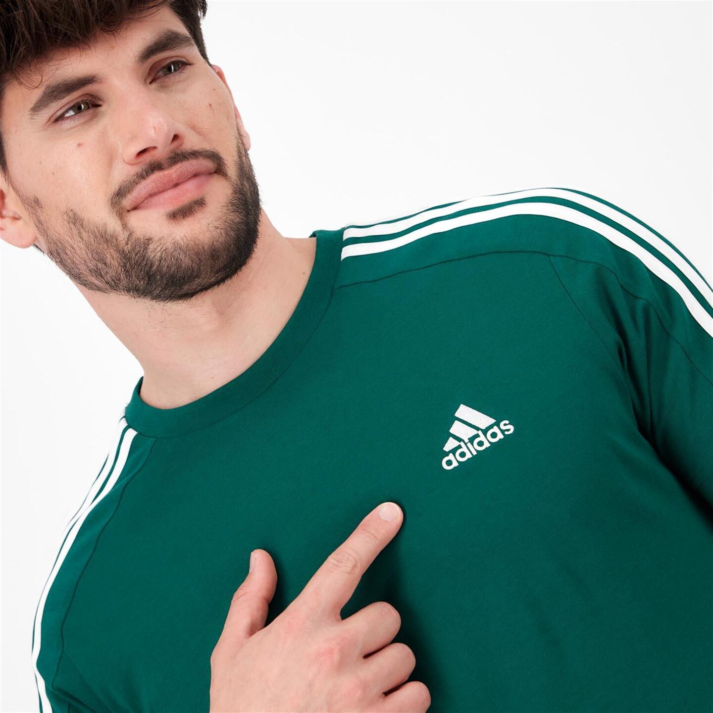 adidas 3s Multi - verde - Camiseta Hombre