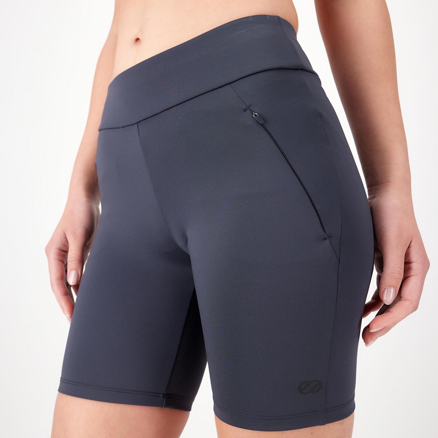 Mallas cortas grises mujer hotsell