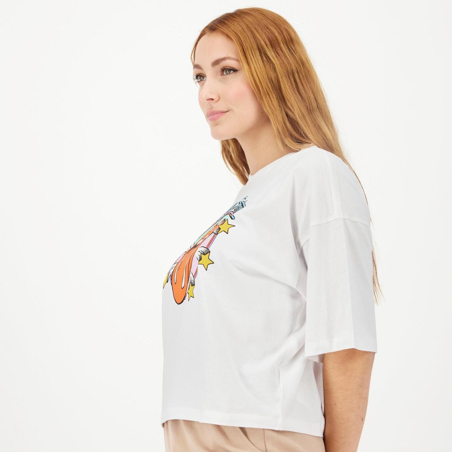 Camiseta blanca rolling stones mujer sale