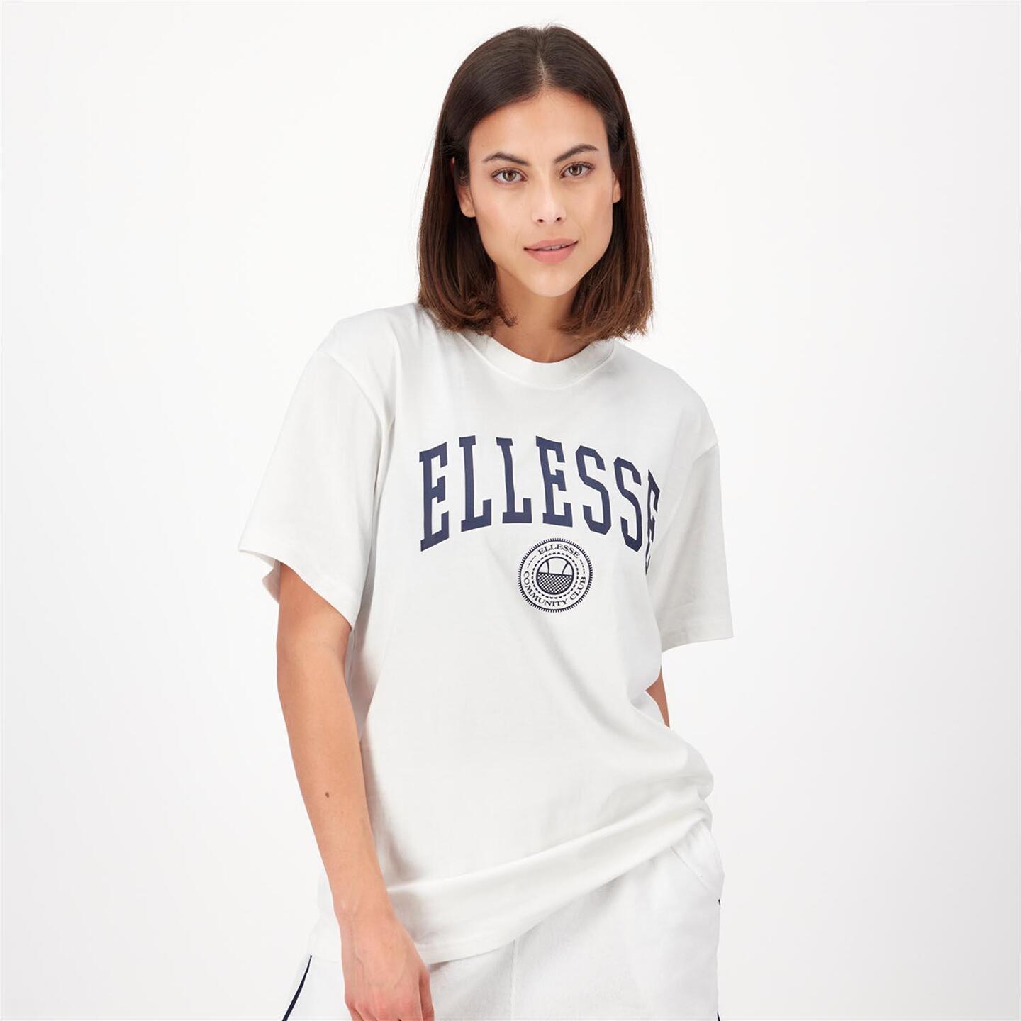 Ellesse Varsity Logo - blanco - Camiseta Oversize Mujer