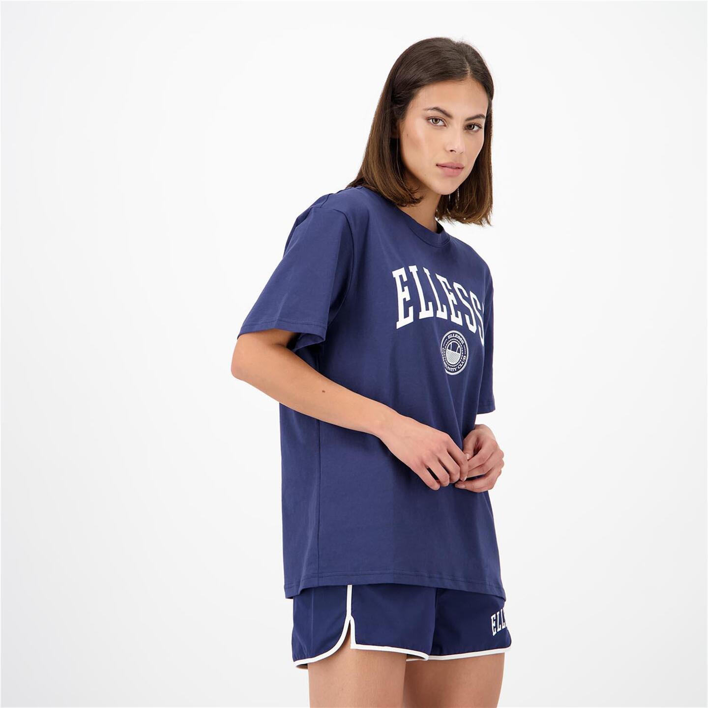 Ellesse Varsity Logo - azul - Camiseta Oversize Mujer