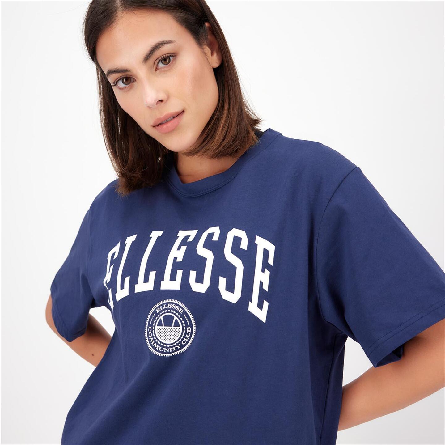 Ellesse Varsity Logo - azul - Camiseta Oversize Mujer