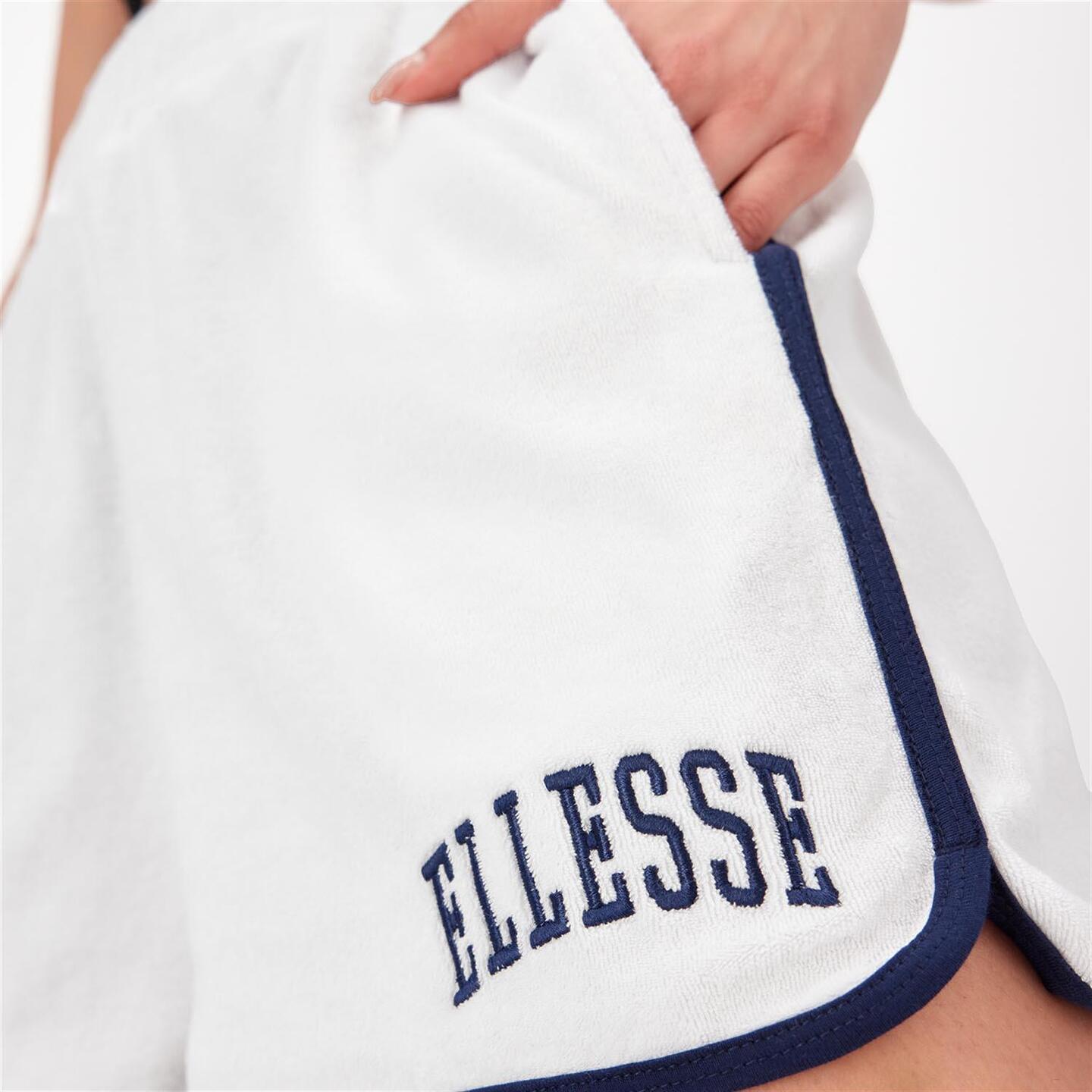 Ellesse Toalla - blanco - Calções Cintura Alta Mulher