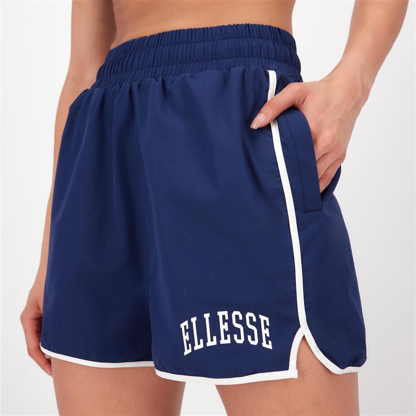 Ellesse Varsity - azul - Calções Cintura Alta Mulher